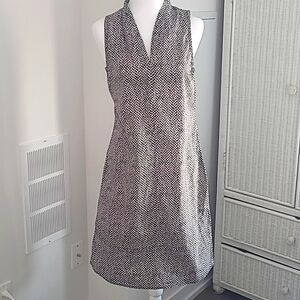 Eileen Fisher Bandini Print Organic Cotton Minidress sz XS